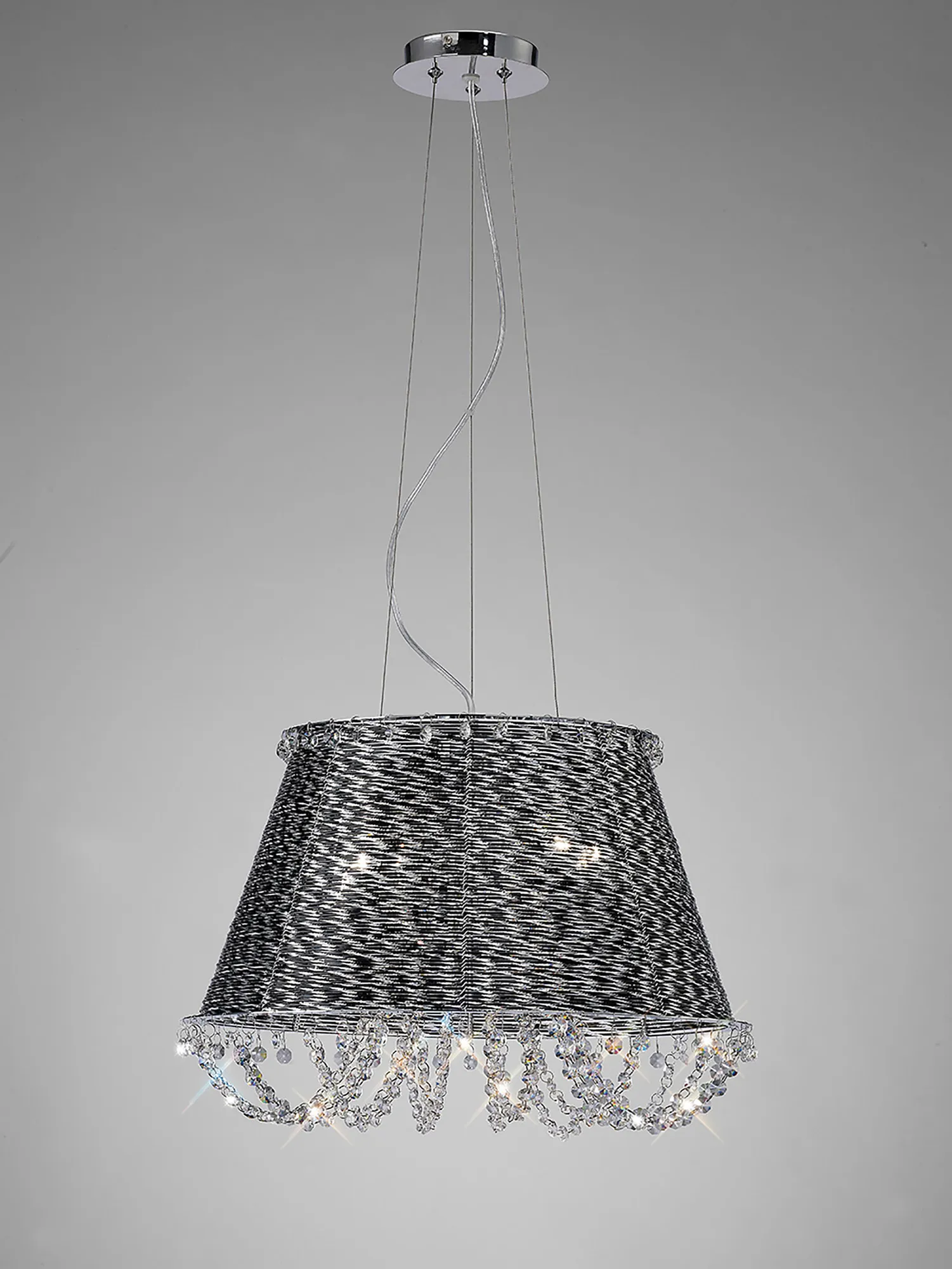 IL31121  Lanzo Crystal Pendant 4 Light